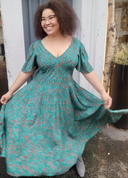 Diva kjole i grøn
